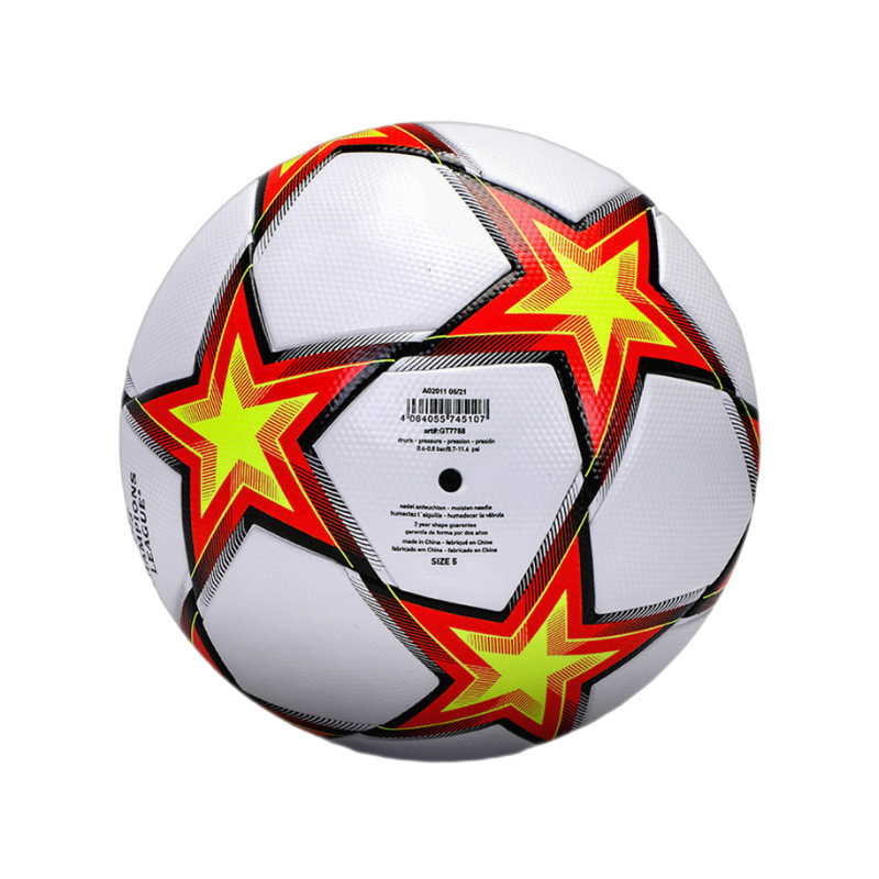 Comercio electrónico transfronterizo dedicado a la Copa del Mundo No. 5 fútbol PU juego de cuero entrenamiento fútbol al por mayor Footballs