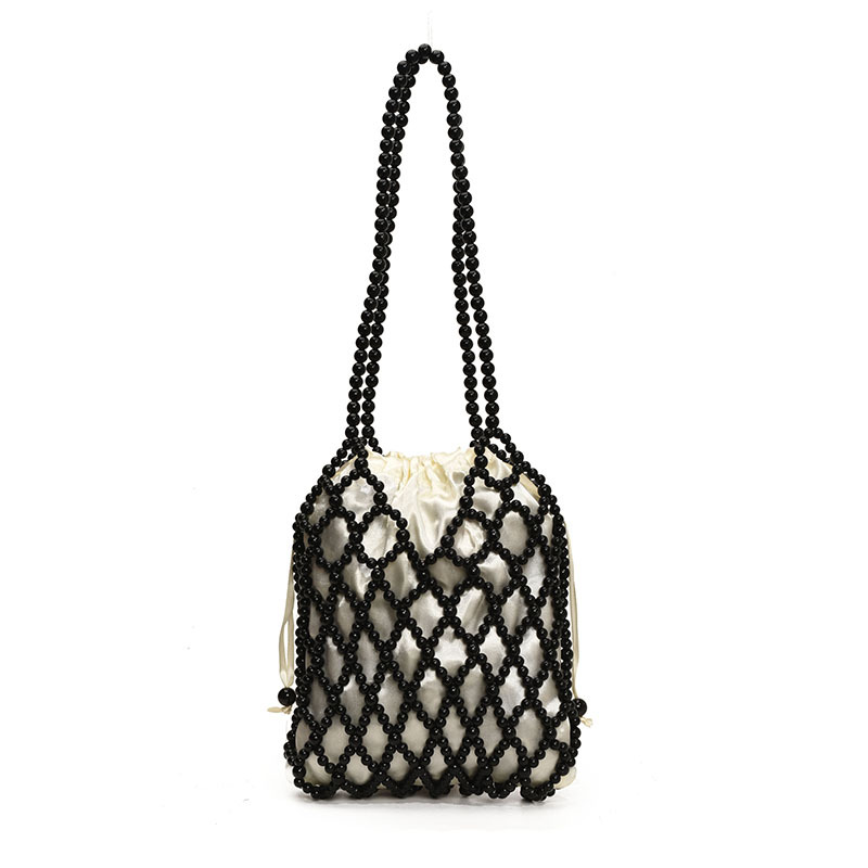 Bolso de moda coreano 2025 primavera y verano nuevo bolso femenino diseño de nicho bolso de hombro estilo occidental bolso de mensajero con cuentas marea