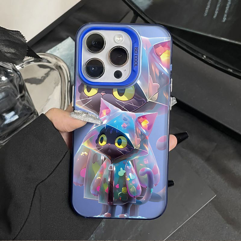 Raincoat Kitty Is Suitable for Apple 17Promax Samsung Galaxys25Ultra Mobile Phone Case Iphone16A561