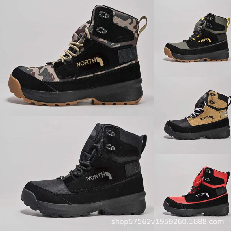 Pure Original North Tnf Water-Repellent Outdoor High-Top Men's Shoes Hiking Shoes Mesh Casual Shoes Mountaineering Functional Shoes Sports Shoes