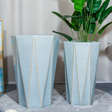 Y陶瓷花盆大口径简约特大号阳台家用落地绿植轻奢感L