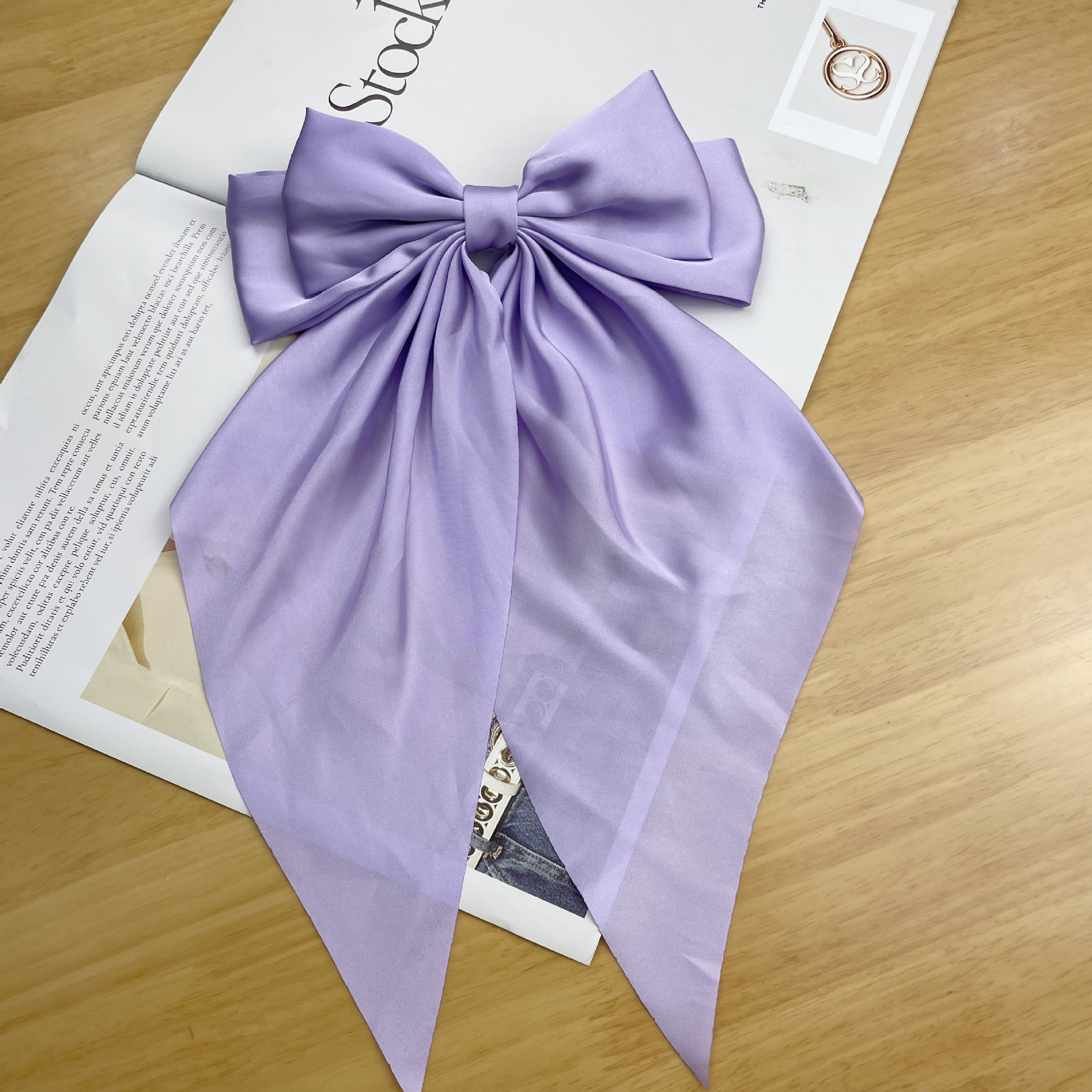 Women's Elegant Glam Bow Knot Satin Hair Clip display picture 19