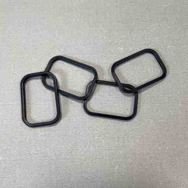 配件黑色长方形硅胶垫圈硅胶密封圈食品级硅胶耐磨硅胶垫