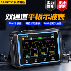 FNIRSI-2C53P 2チャンネルフラットパネルデジタルオシロスコープ4ビット半マルチメーター信号発生器3 in 1