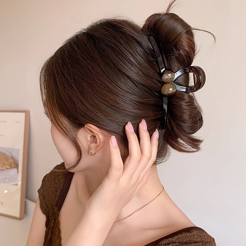 ドーパミンコントラストカラーグリッパー女性のかわいい多用途ヘアピン韓国スタイルのハイエンドヘアピン 2025 新しいアクリルヘアアクセサリー|undefined