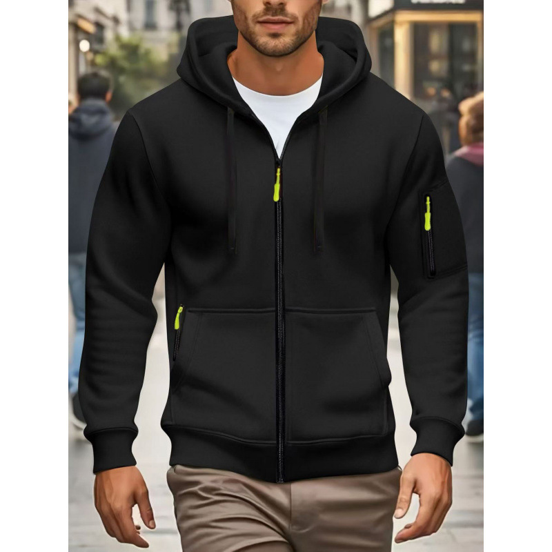 NOKOMETA Sweater Jacket Fashion Innovation Trend Men's Zip Sweater Men's Hoodie_voghion.com