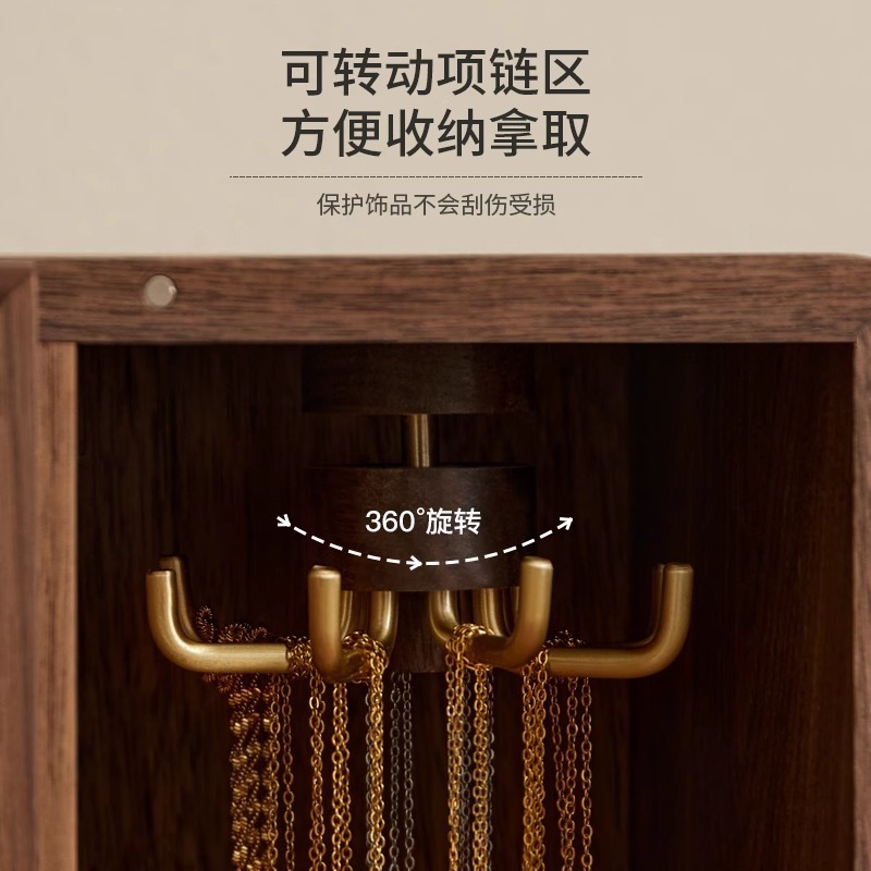中国のジュエリーボックスデスクトップレトロジュエリー収納ボックスホームマルチグリッドジュエリーボックスイヤリングネックレスジュエリーボックスギフト|undefined