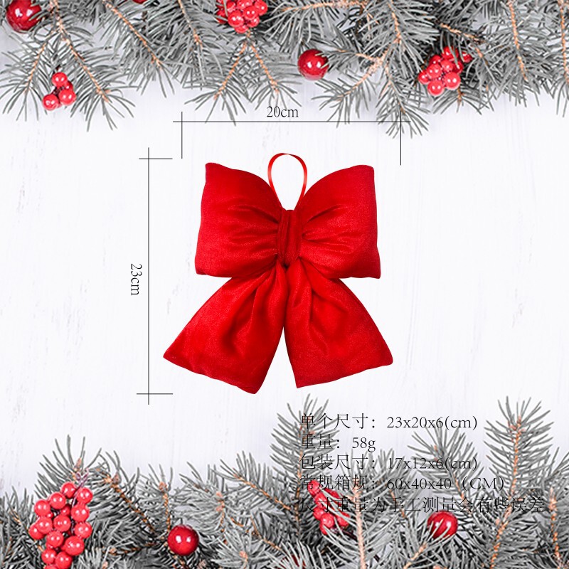 国境を越えた新しいクリスマス弓ホリデー装飾ペンダントショッピングモールウィンドウ装飾クリスマス装飾メーカー|undefined
