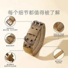 宠物项圈户外战术尼龙牵引绳狗狗脖圈加厚小狗可提握狗狗项圈批发