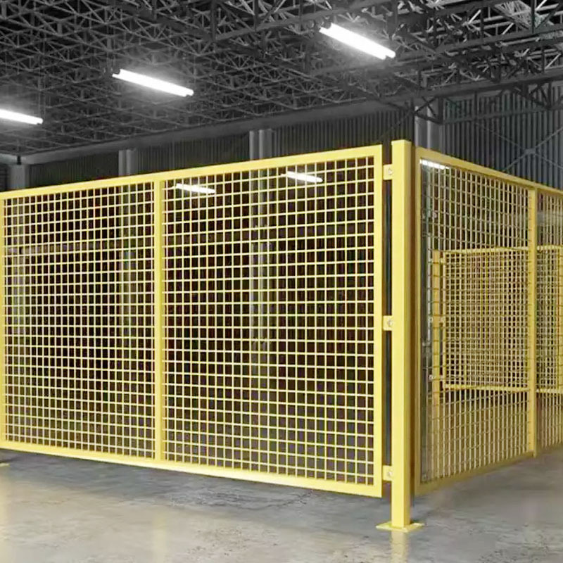 车间隔离网仓库防护网工厂防护围栏栅栏铁丝隔断可移动围栏网带门
