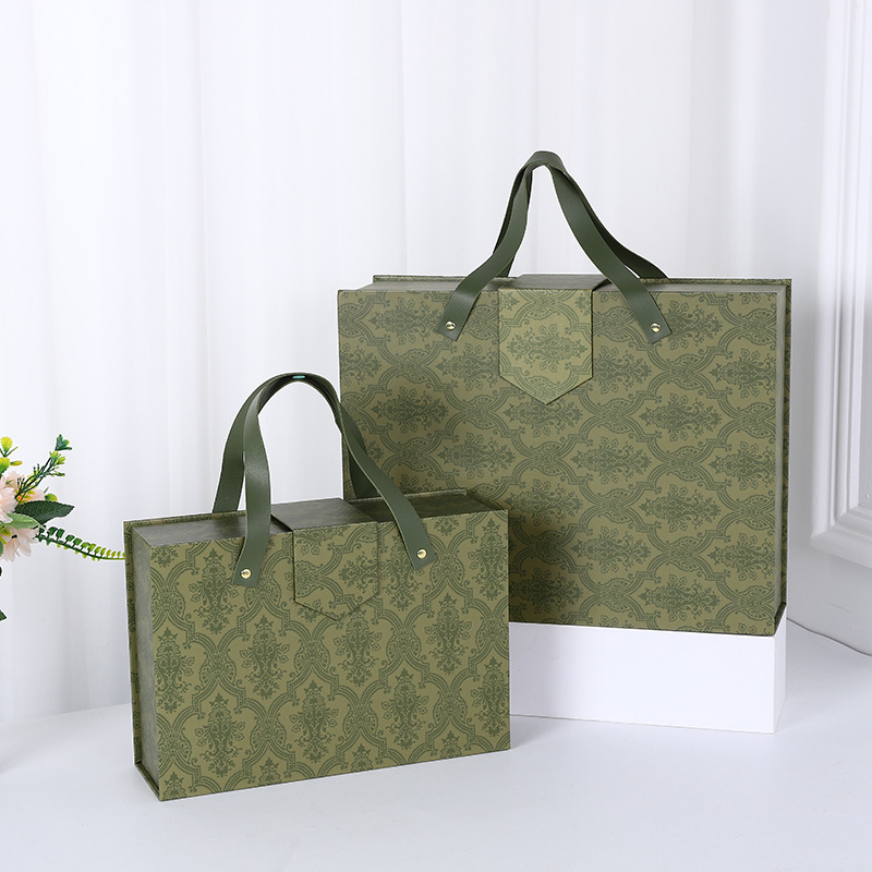 New Year's souvenir gift box, high-end business New Year's goods packaging box, snack gift box, large Year of the Dragon gift box wholesale