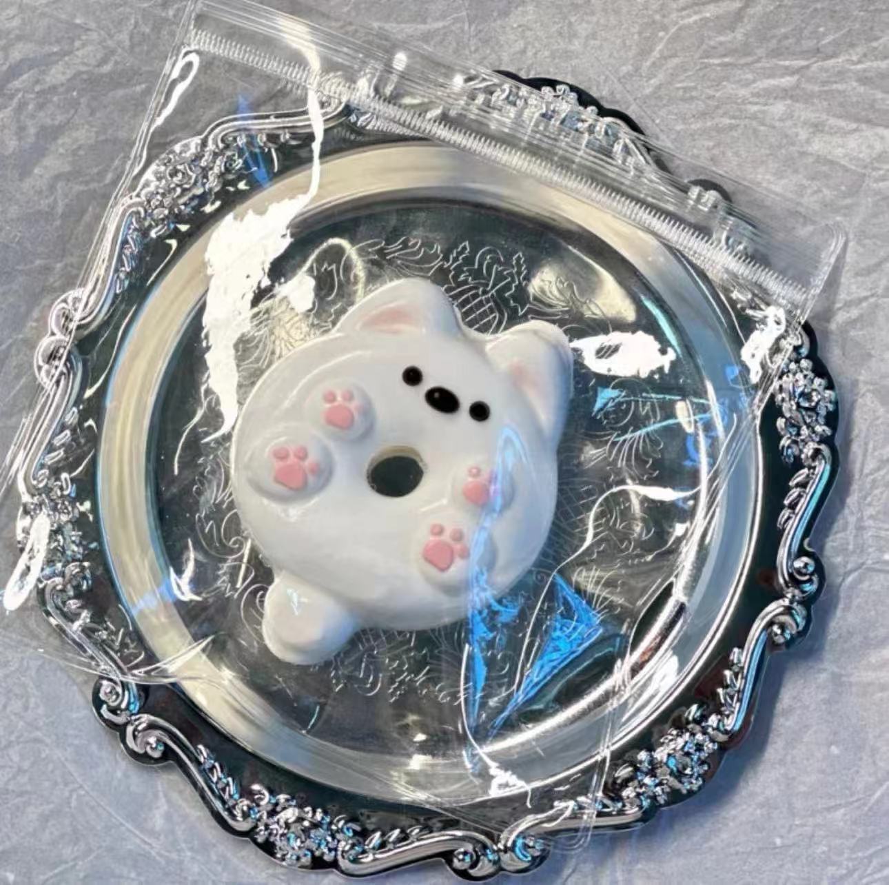 Gatito queso rebote lindo descompresión gato gato descompresión grueso juguete para estudiantes pequeño libro rojo mismo barro