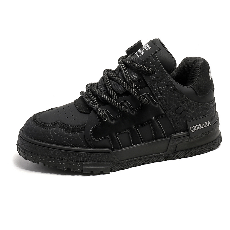 6109 male 6110 female plum blossom board 36-44 niche couple style high street American black samurai bread shoes_voghion.com