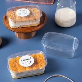 烘焙包装;塑料盒;不干胶标签