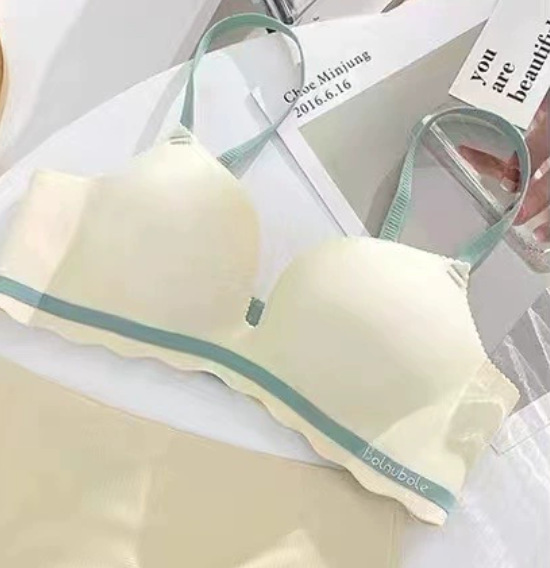 Macarons, sin costuras, recolección lateral, retoños, retoños antideslizantes, ropa interior antiflacidez, sujetador de niña, senos pequeños, grandes