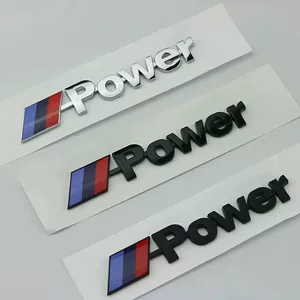 BMW Mpower arxa emblemi: 1, 3, 5, 7 Seriyası, X1-X6 modelləri üçün stiker.