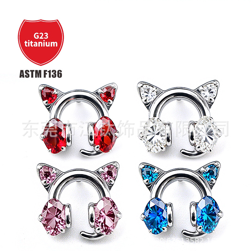 Pointed titanium steel lip stud product view