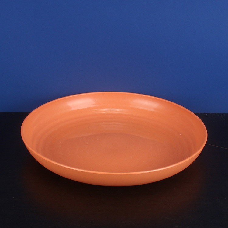 28cm disco 4 Unids paja de trigo placa de la torta placa de fruta resistente a la caída de la placa del hogar restaurante plato vajilla