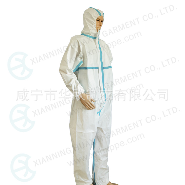 医用一次性透气膜贴条防护服