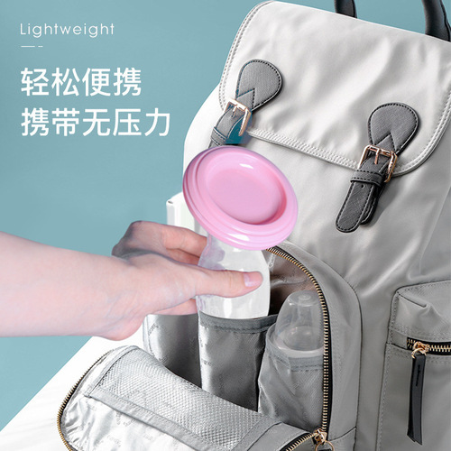 Breast pump for pregnant women manual hands-free breast milk collector to collect leaking milk and express milk full silicone breast pump