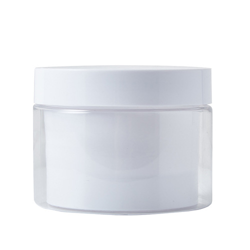 Wholesale PET double-layer inner lid face cream/cream jar 80g plastic PP cosmetic jar transparent face mask dispensing bottle