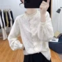柔软法式立领蕾丝衬衣