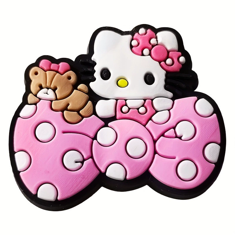 Hello kitty, обувь, пляжная обувь, аксессуар, съемная пряжка обуви ПВХ
