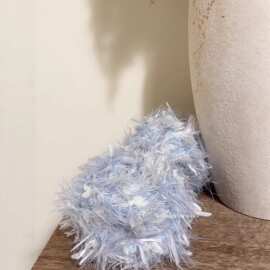 ♧灰蓝色手混线特色线手工编织DIY卡套包包饰品钩织线帽子钩织