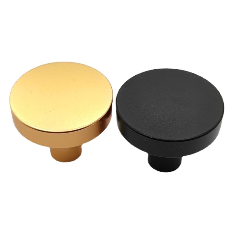 Armario de gabinete dorado Mango de aleación de aluminio nórdico Color de cobre Negro Moderno Ligero de lujo Hardware de cajón Mango de un solo orificio
