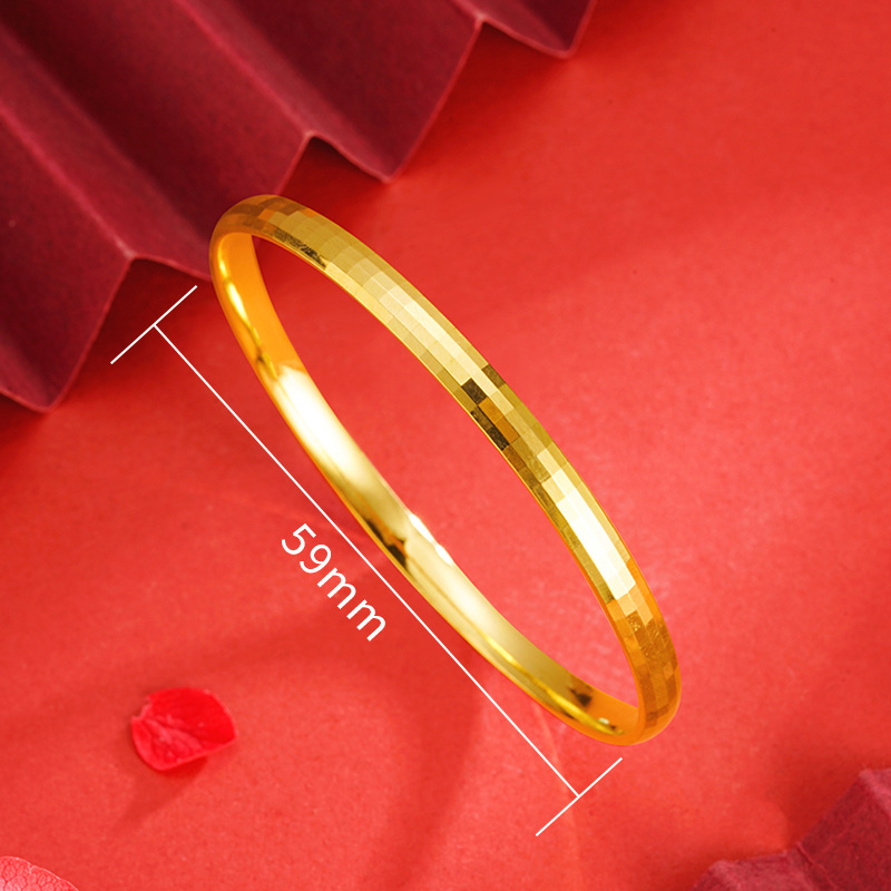 Internet celebridad mosaico pulsera anillo interior curvado mujer imitación oro moda geométrica collage joyería a juego no se desvanece