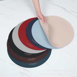 承接各种 双面皮革西餐垫  个性化l设计桌垫Logo 吧台免洗餐垫