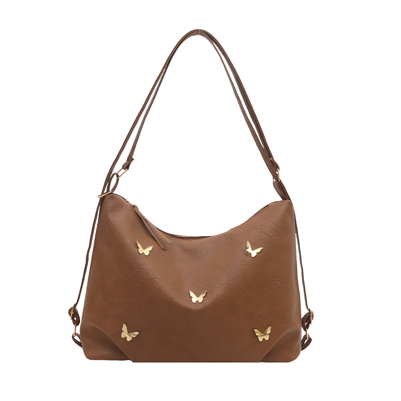 Nicho de diseño sensación de bolso de gran capacidad para mujeres 2024 nuevo otoño invierno retro hombro mochila de hombro