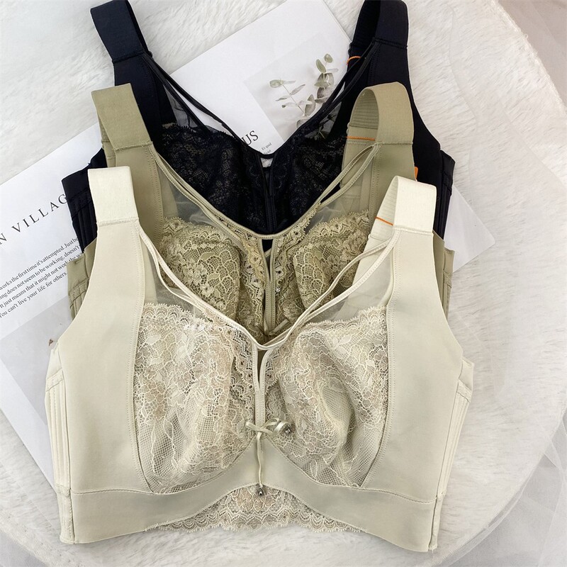 Summer New Underwear Ultra-Thin Cup Push-Up Stylish Side-Retracting Big Breasts Showing Small Sexy Fashionable Women's Bra Full Cup Top Support Summer New Underwear Ultra-Thin Cup Push-Up Stylish Side-Retracting Big Breasts Showing Small Sexy Fashionable Women's Bra Full Cup Top Support