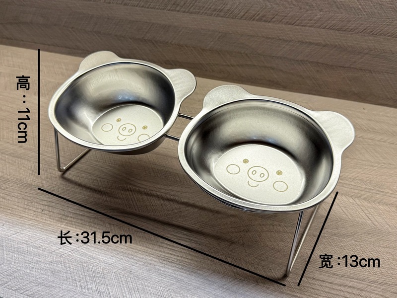 猫ボウル、犬ボウル、ステンレス製猫水ボウル、飲料水ボウル、ペットネックプロテクター、高架犬ボウル、猫フードボウル、ライスボウル|undefined