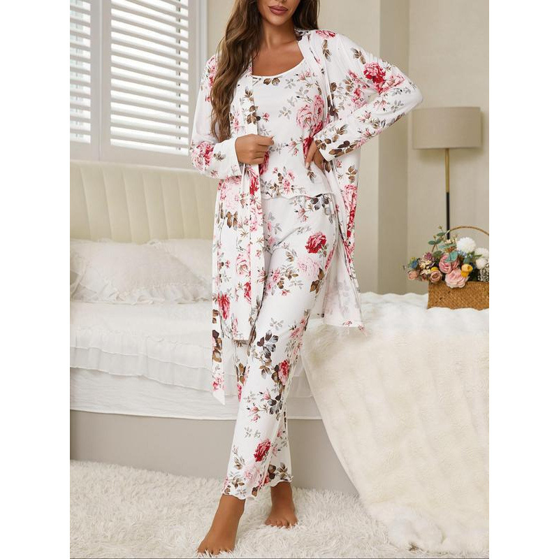 Z 12212 Loungewear 3-Piece Set Home Pajamas Three-Piece Set Z 12212 Loungewear 3-Piece Set Home Pajamas Three-Piece Set