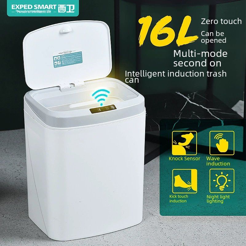 Smart induction electric garbage can for home use, fully automatic