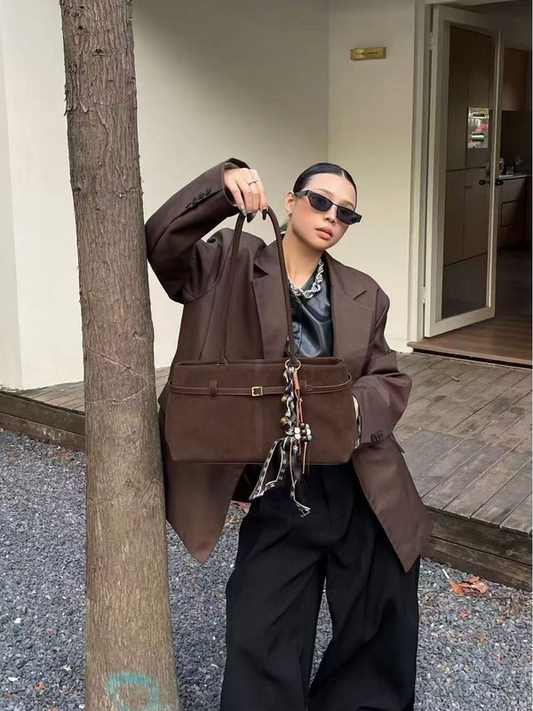 高级感大容量真皮腋下托特包包女2025秋冬新款韩版时尚单肩斜挎包|undefined