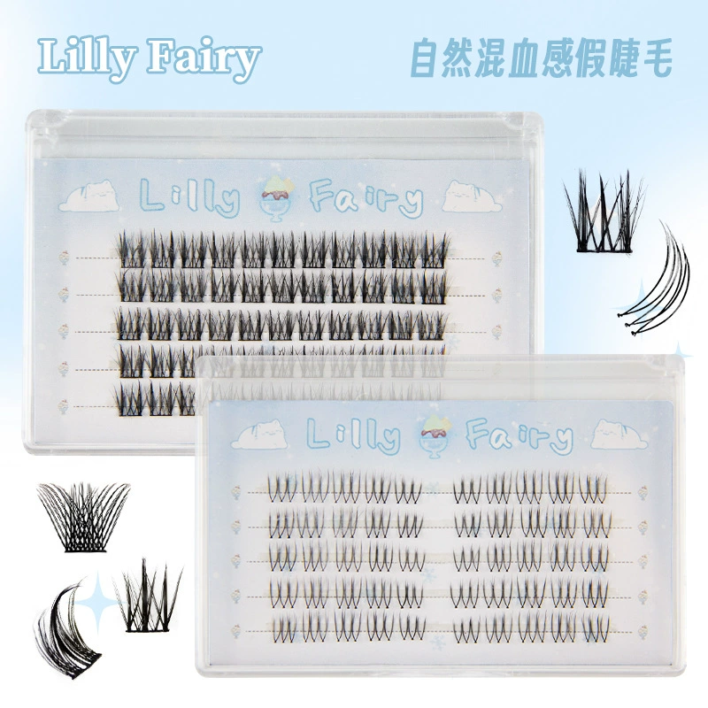 (Cross-border trading), realistic comics, dense mixed false eyelashes, style, new collection