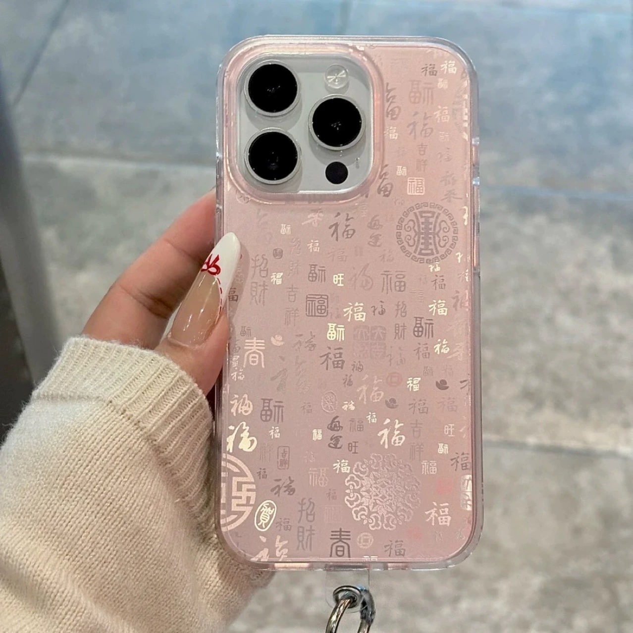 Шампанское порошок градиент яблоко 15/14/12/11 Pepputu iphone16pro женский 13 цветной серебряный мобильный телефон в одном корпусе