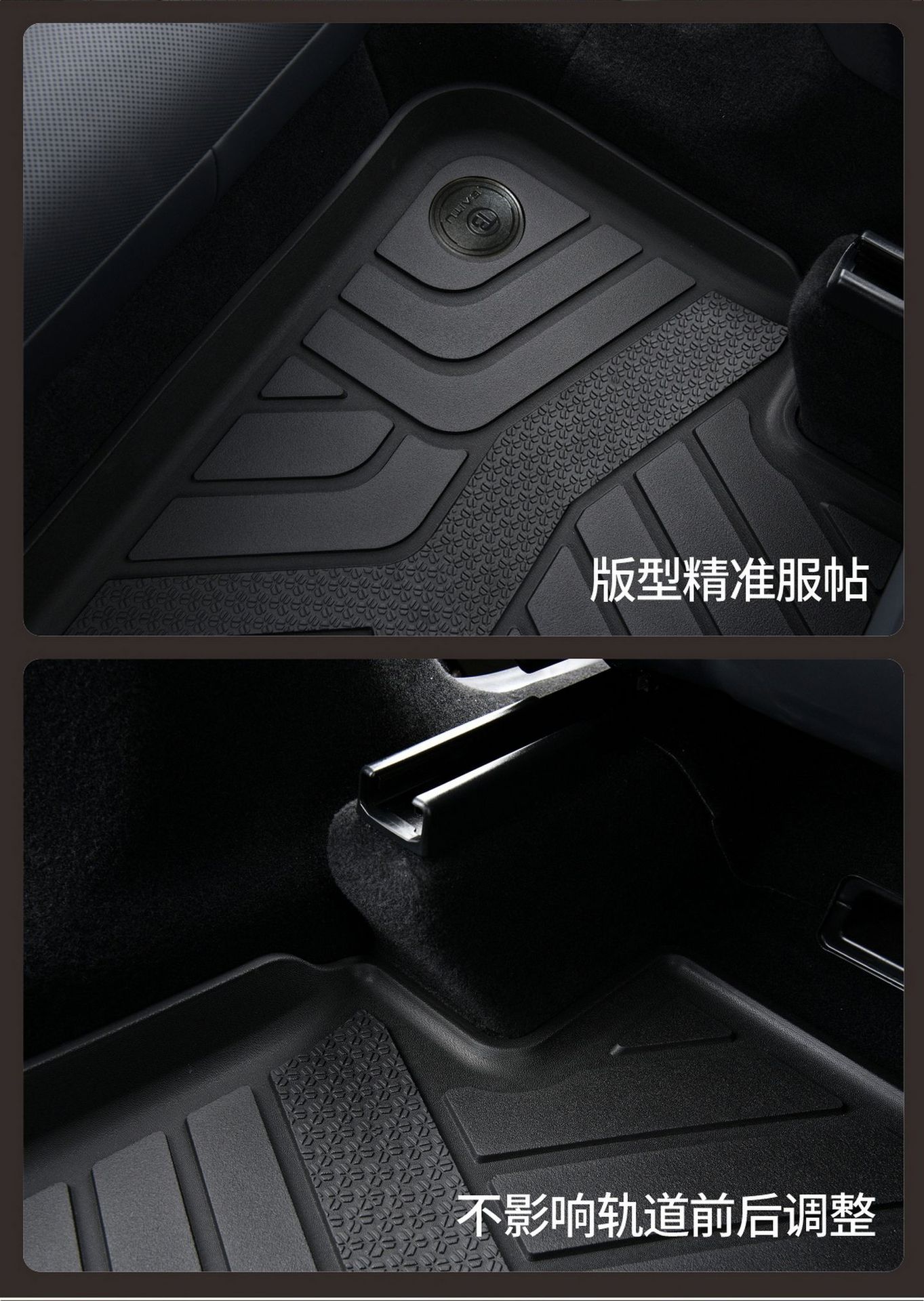 Suitable for Tesla Model Y and Model 3 new version TPE floor mats, custom-made full-cover trunk mat