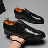 Trend classic suit jacket for leather shoes, footwear pointy toe English style for leisure, Korean style