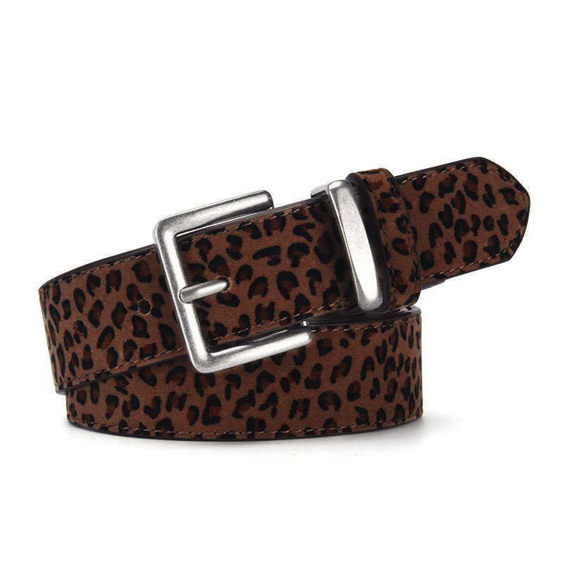 Cinturón de Gamuza Sintética con Estampado de Leopardo de PU con Hebilla de Aguja image 12