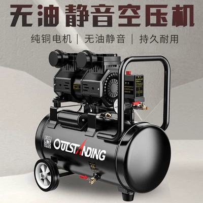 Air Pump Air Compressor Small High-Pressure Air Compressor Oil-Free Silent Air Pump 220V Woodworking Air Pump