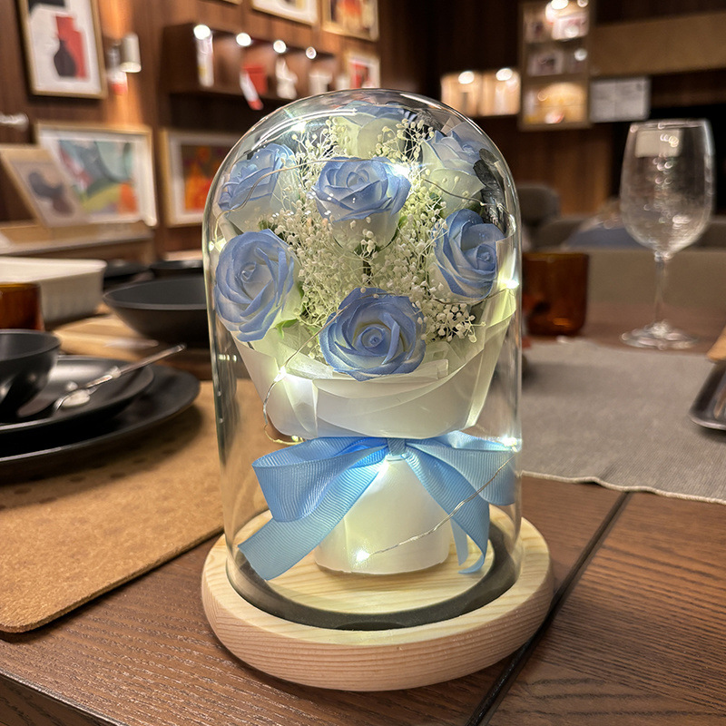 아이스블루 - 달빛블루장미 7송이 - 사은품가방 + 축하카드 + 배터리 [완제품배송]