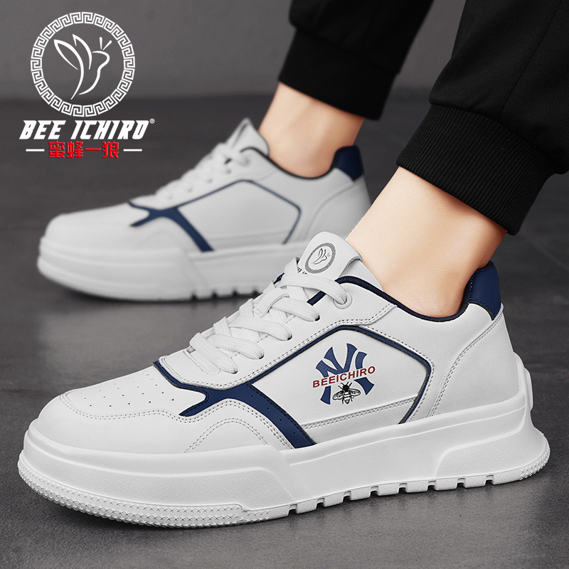 Bee Yilang flagship store men's shoes new versatile casual personalized sports board shoes spring and summer soft bottom lightweight white shoes