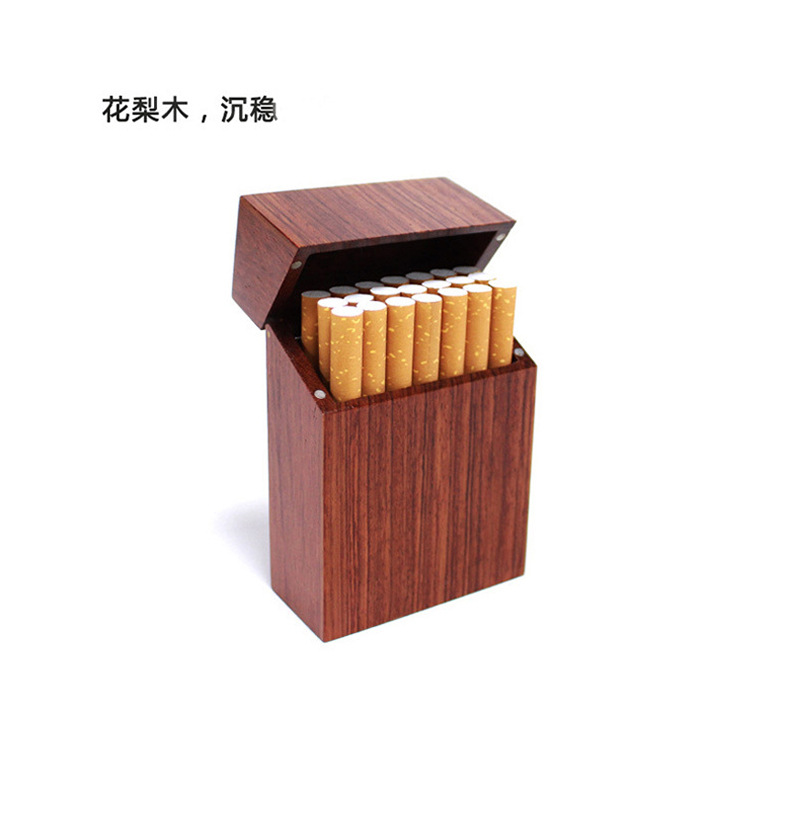 木制烟盒可定木质烟盒便携式翻盖木盒子厂家直供-阿里巴巴