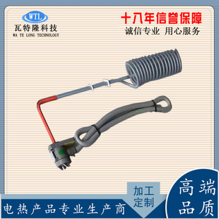 鐵氟龍電加熱管 耐酸鹼防腐蝕電鍍槽氧化四氟水處理工業加熱器