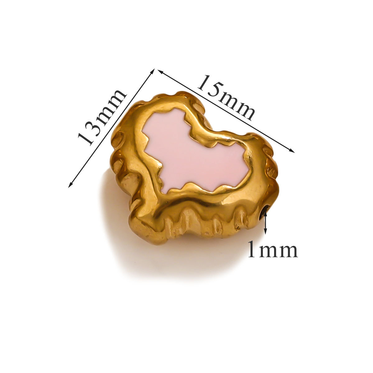 Acero inoxidable goteo de aceite gran agujero dibujos animados cuentas de acero de titanio cuentas espaciadoras accesorios lindos joyas de pulsera DIY accesorios