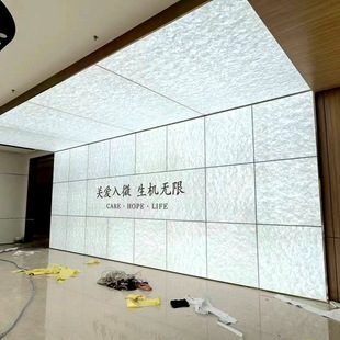 Manufacturer Non-Standard Customized Dupont Paper Soft Film Light Box Dupont Paper Luminous Background Wall Engineering Installation
