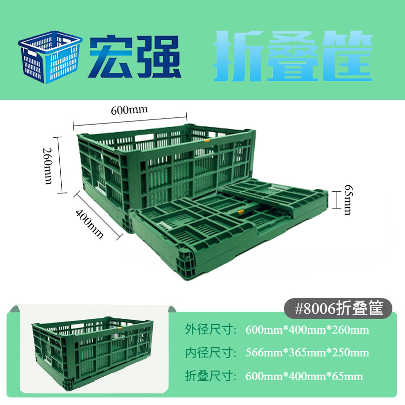 Fábrica directa caja de rotación plegable frutas y verduras frescas cesta de rotación de plástico PE 20 - 120kg image 13